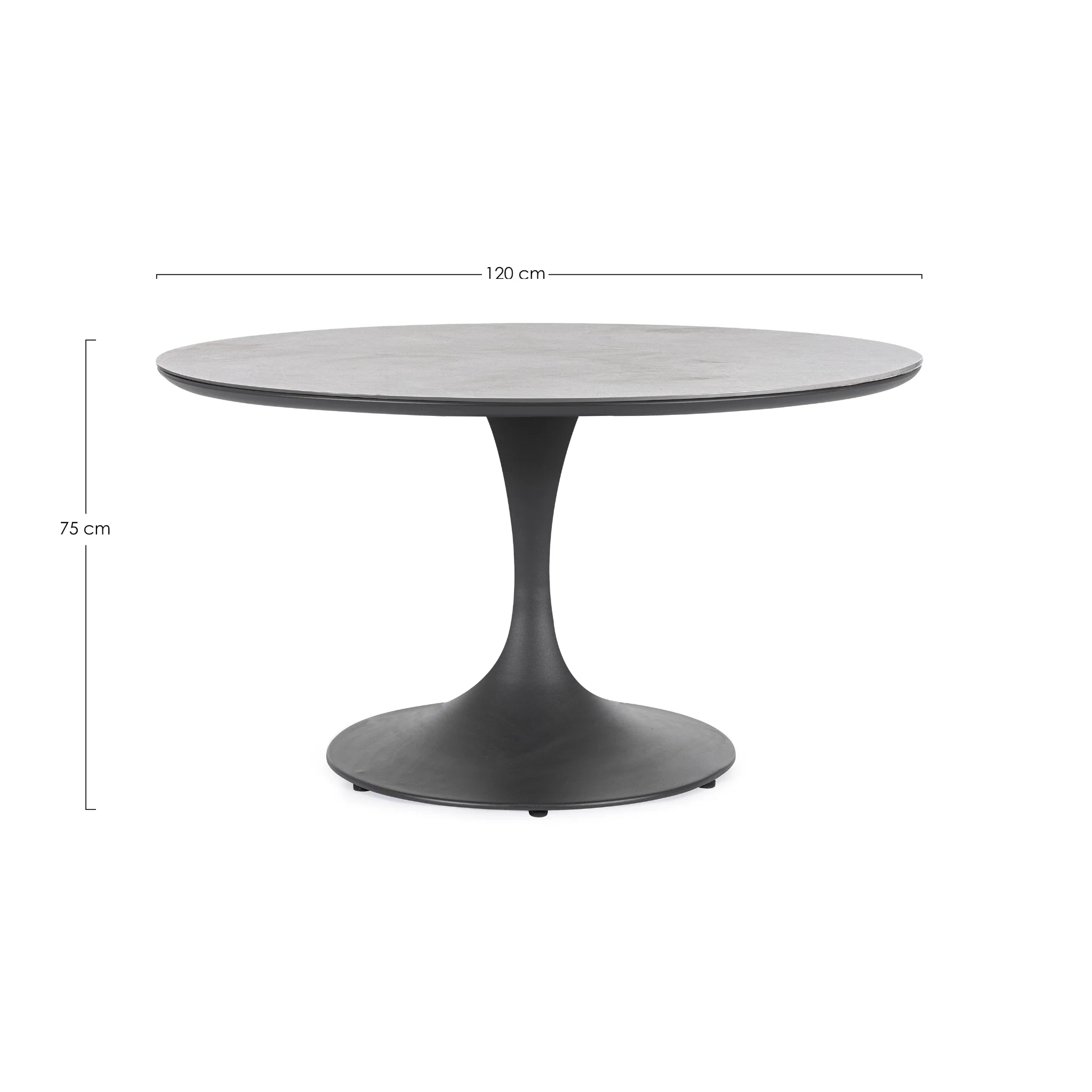 ARNOLD Round Sintered Stone Outdoor Dining Table - Image 10