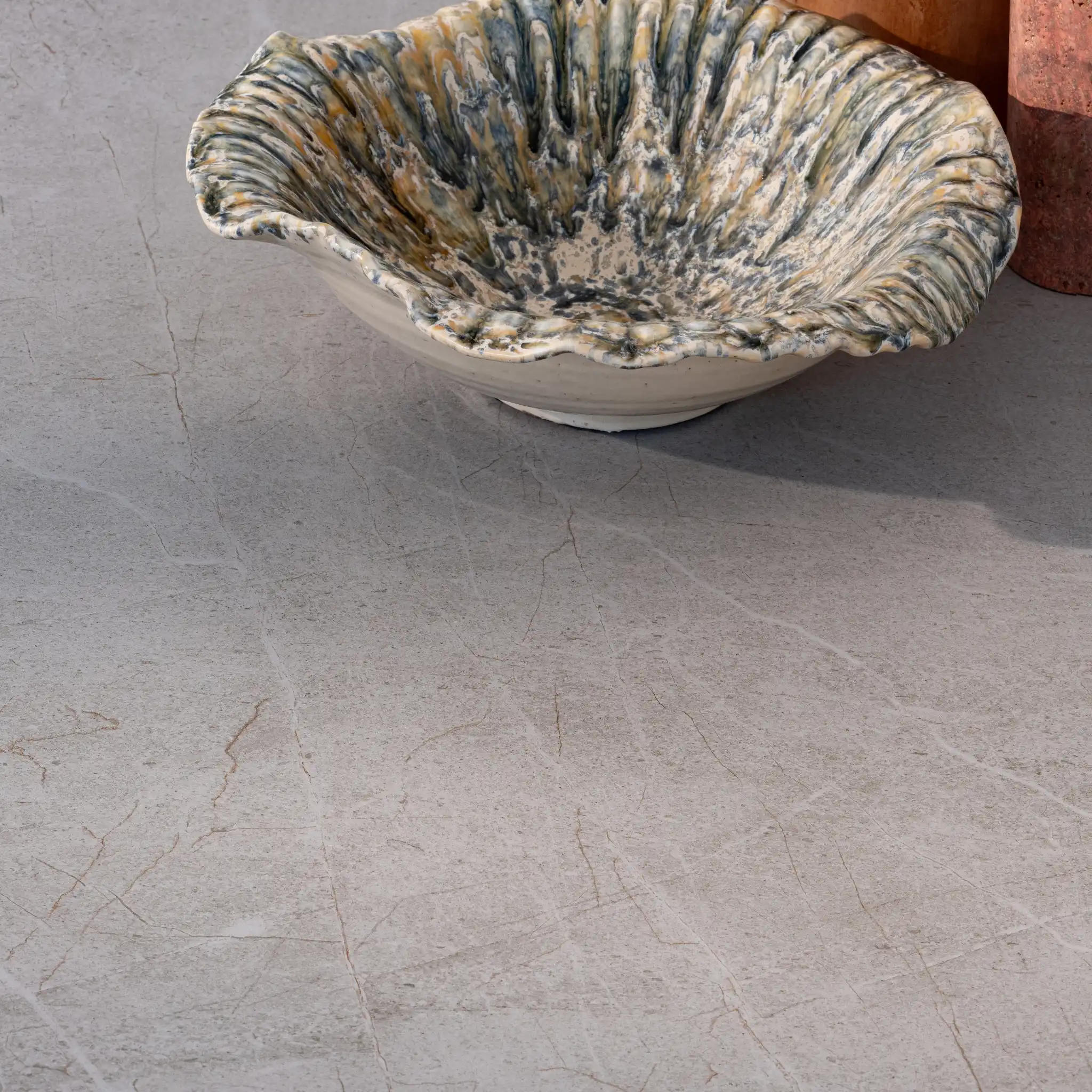 ARNOLD Round Sintered Stone Outdoor Dining Table - Image 6