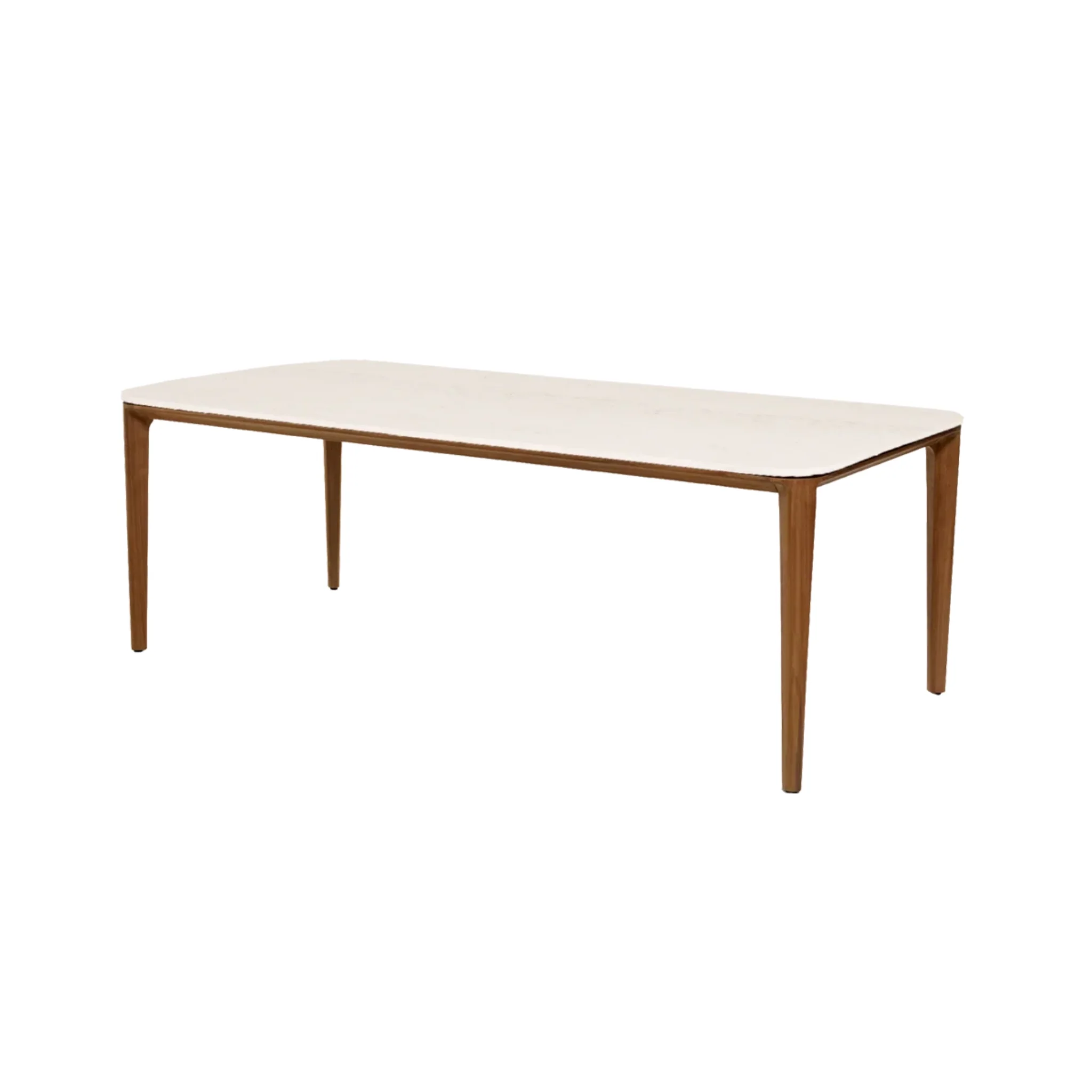 ASPECT Large Outdoor Dining Table - Teak & Ceramic - Image 10