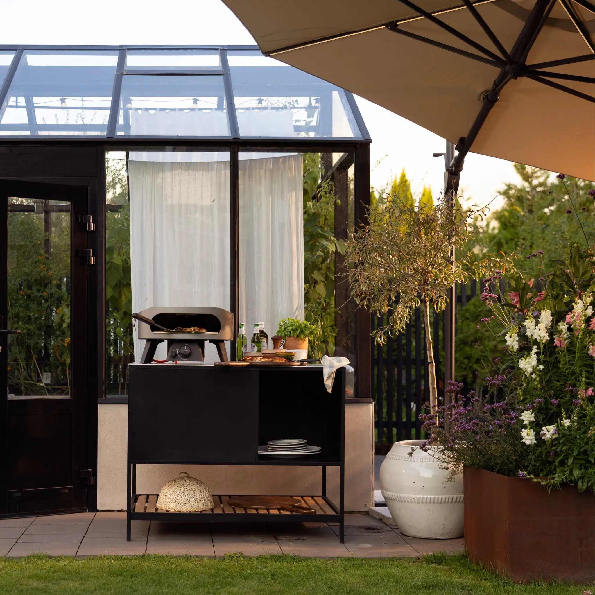 CILENTO Parasol with built-in LED Lights - Image 5