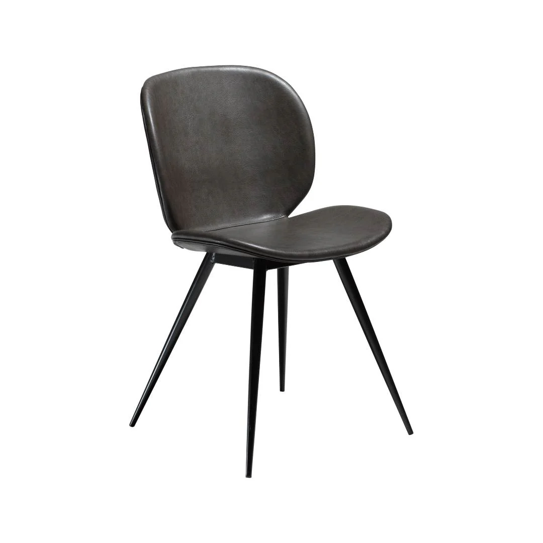 CLOUD Dining Chair - Art. Leather, Black Metal Legs - Image 14