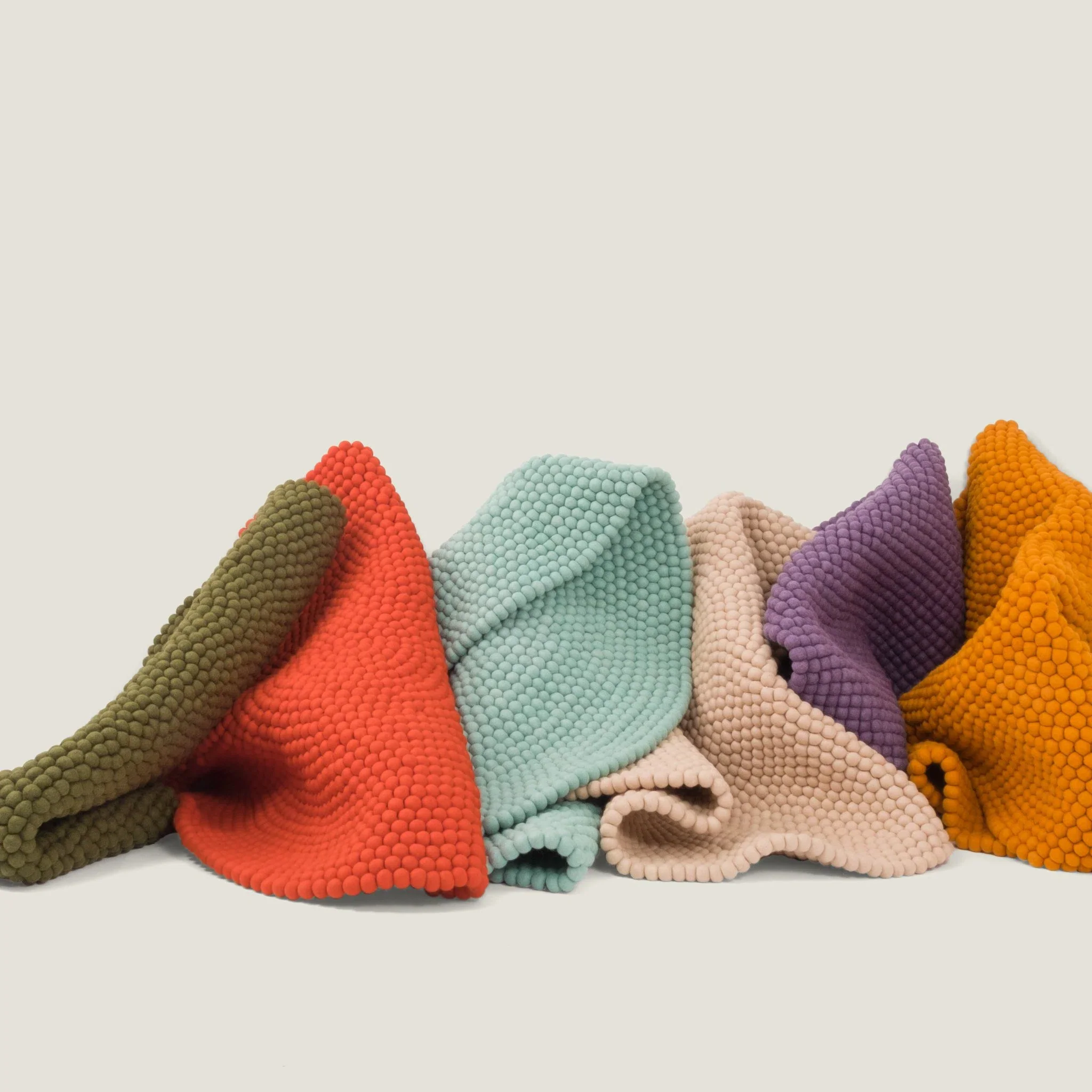 HELLA Felt Ball Round Rugs - Image 8