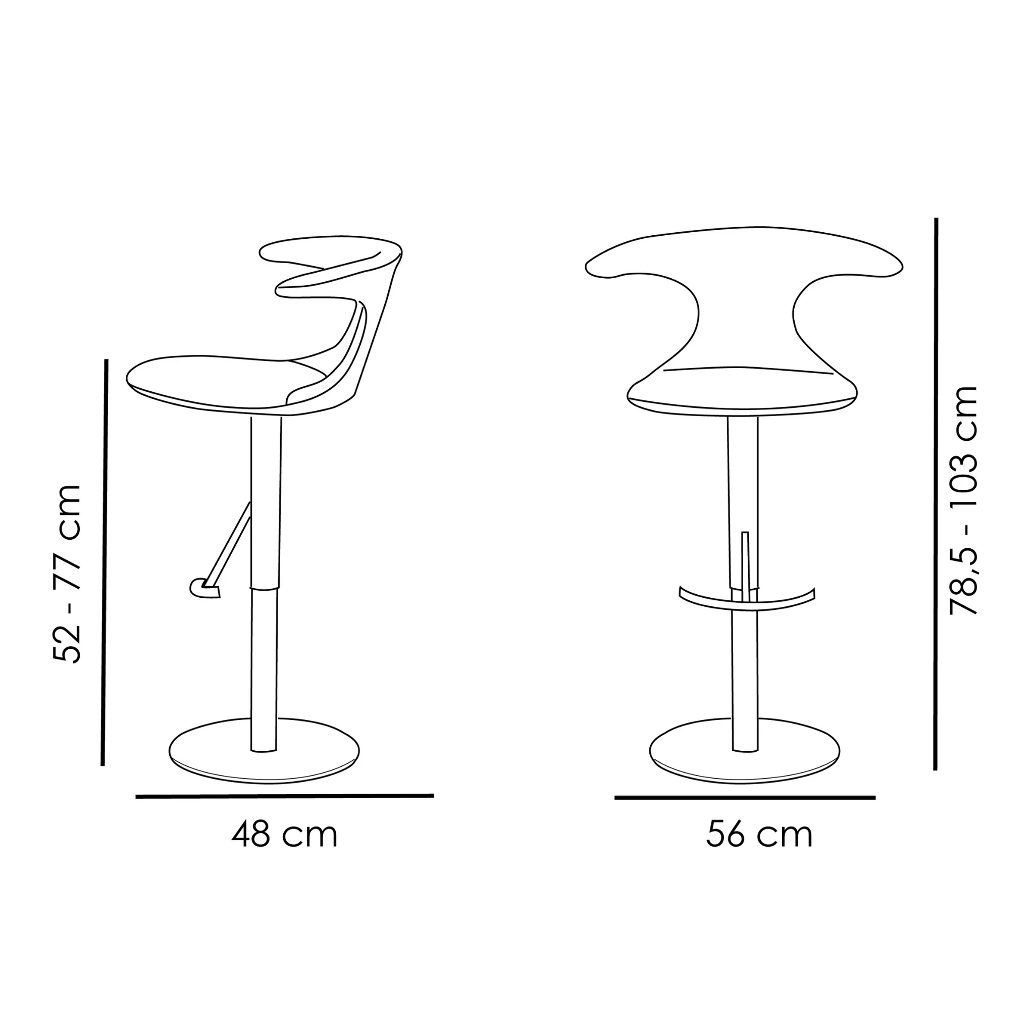 FLAIR Adjustable Height Bar Stool - Image 9