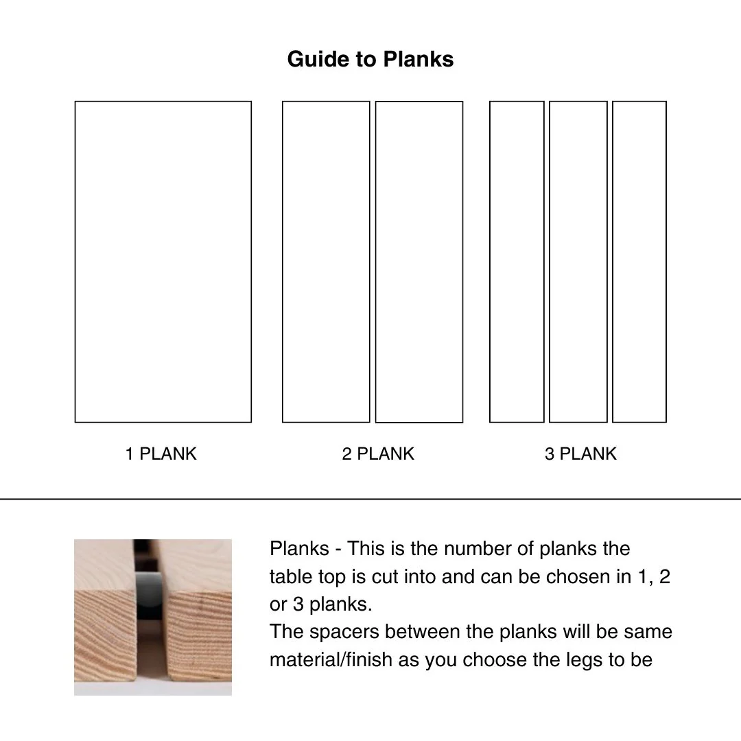 FOREST Solid Wood Dining Tables with Steel Trapez Legs - Image 7