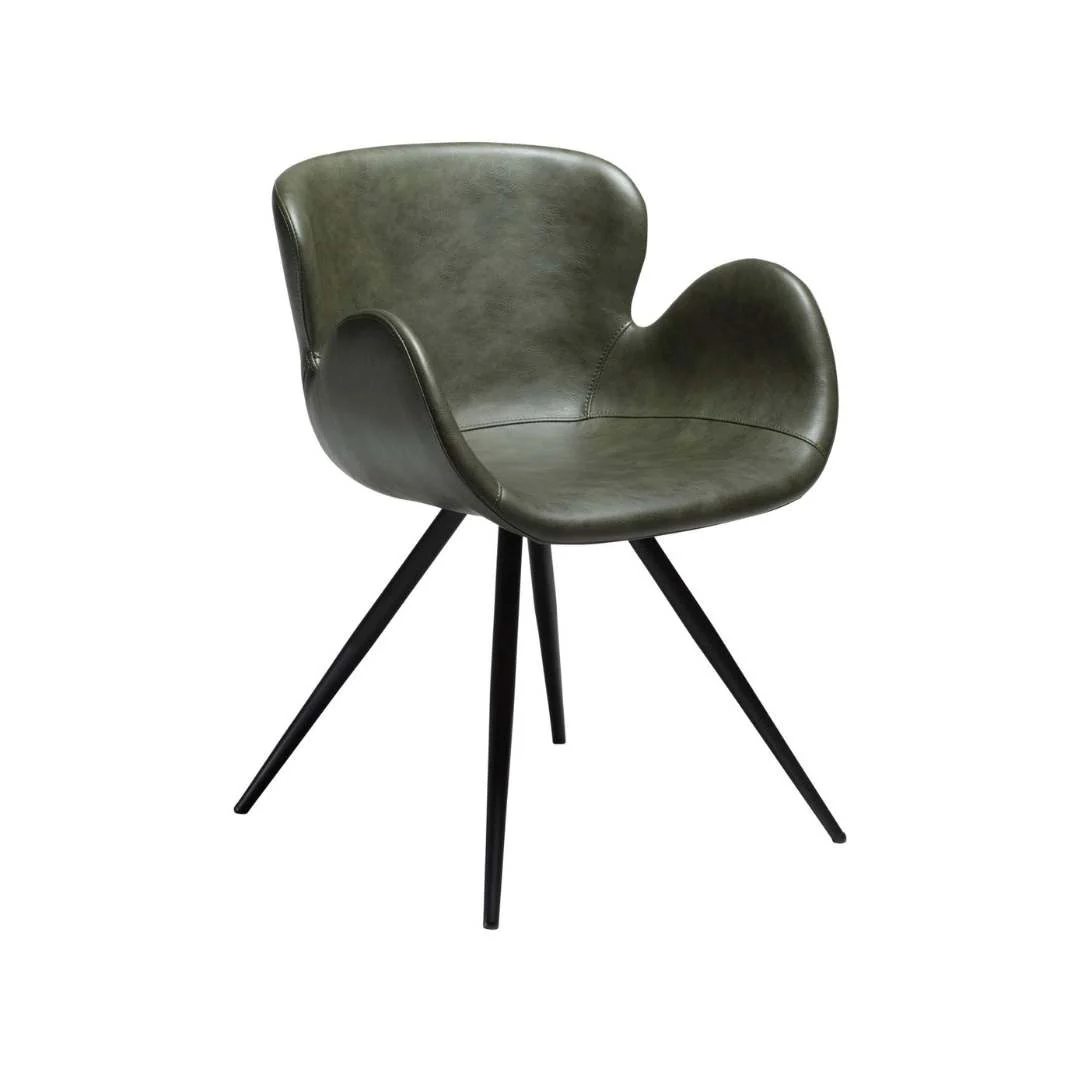 GAIA Armchair - Art. Leather, Black Metal Legs - Image 6