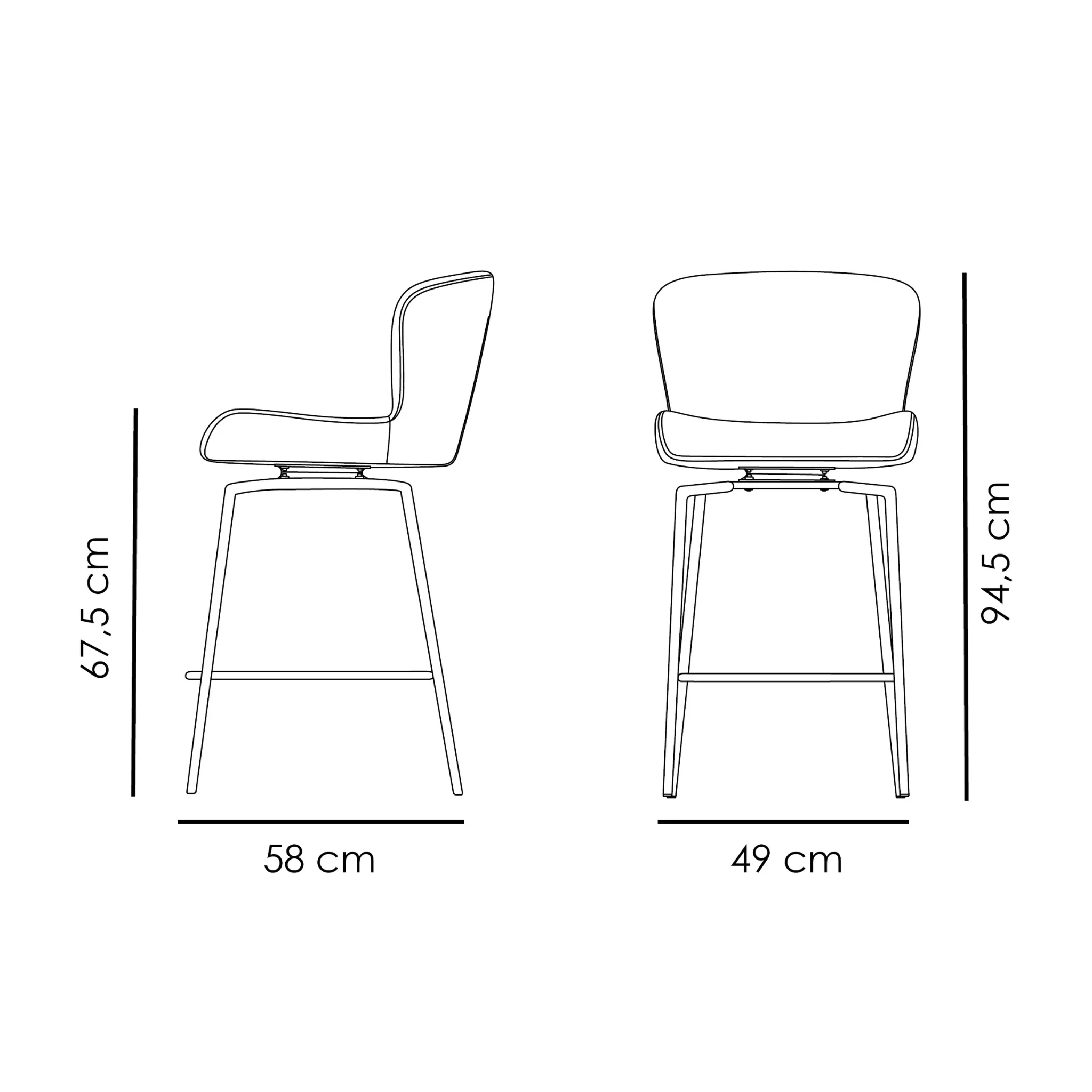 GLAM Counter Stool Swivel - Image 11