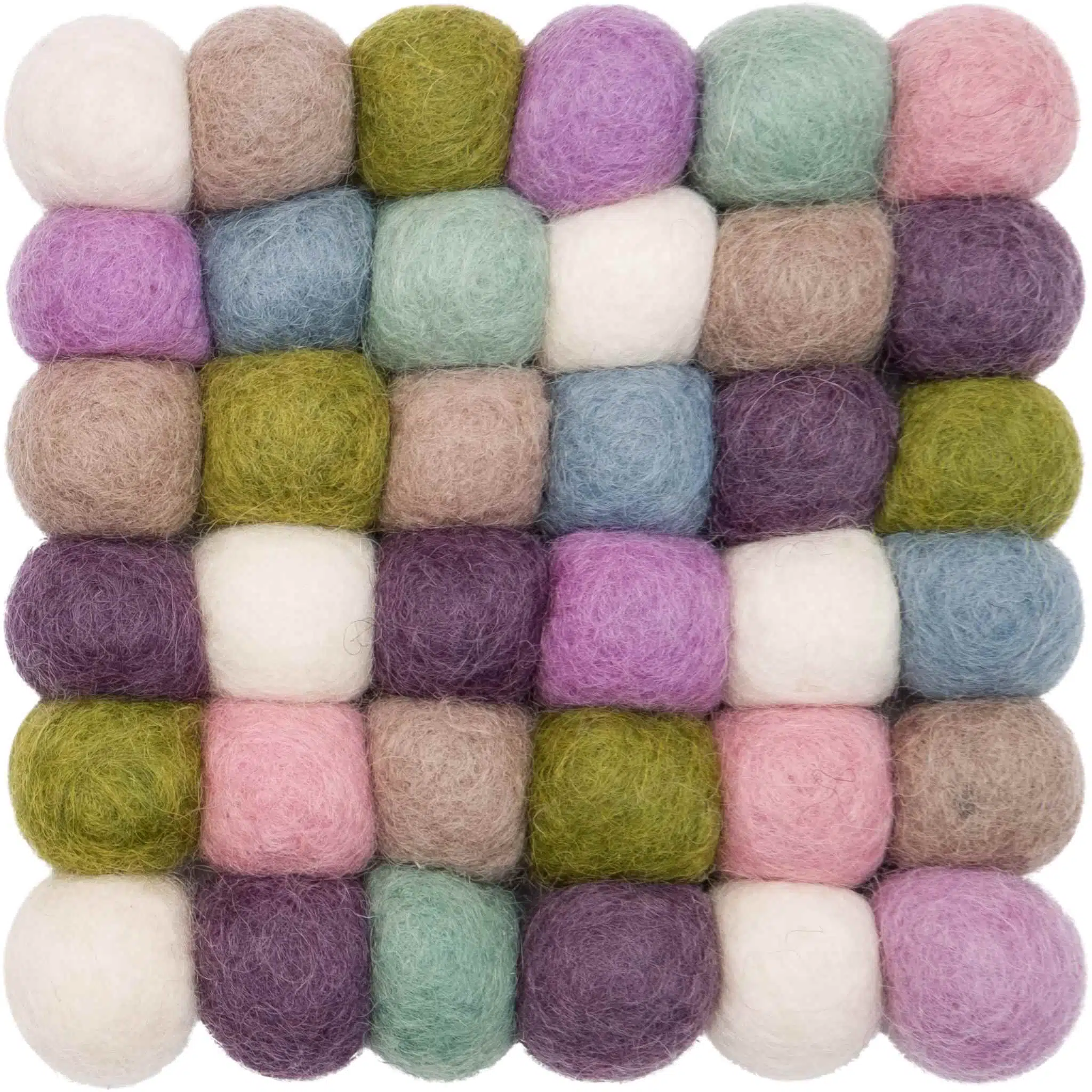 GRETA Felt Ball Rectangular Rugs - Image 5