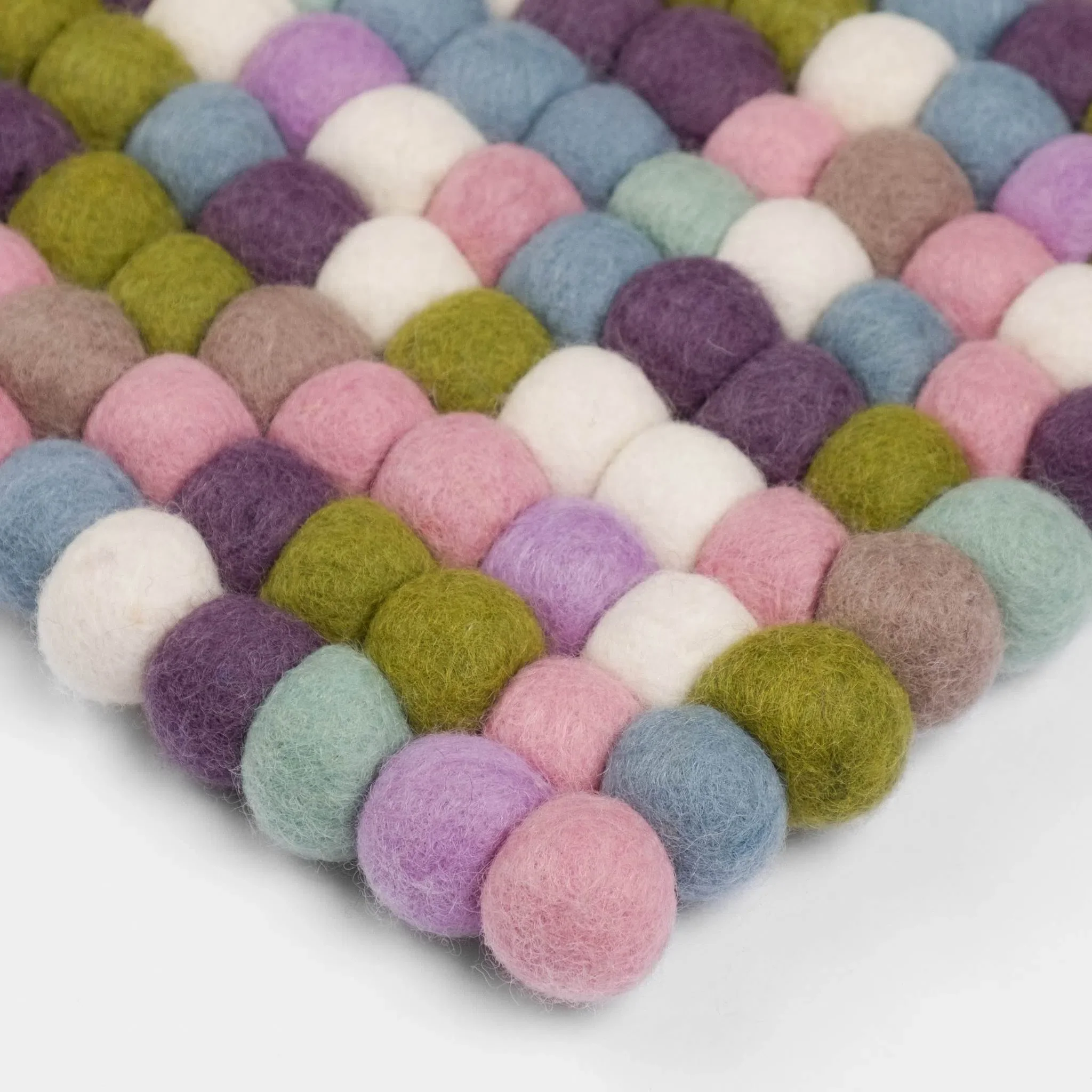 GRETA Felt Ball Rectangular Rugs - Image 6