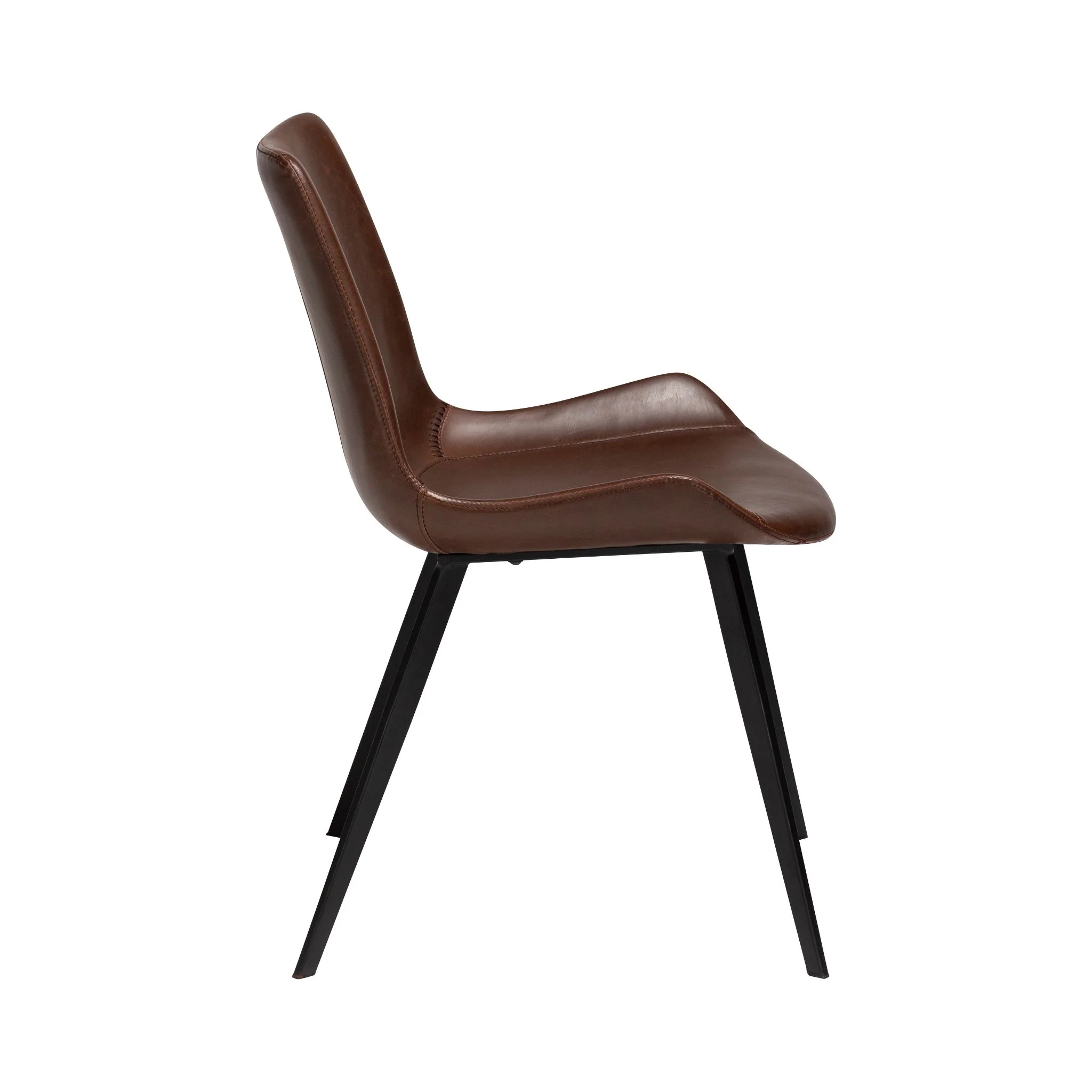 HYPE Dining Chair - Art. Leather, Black Metal Legs - Image 15