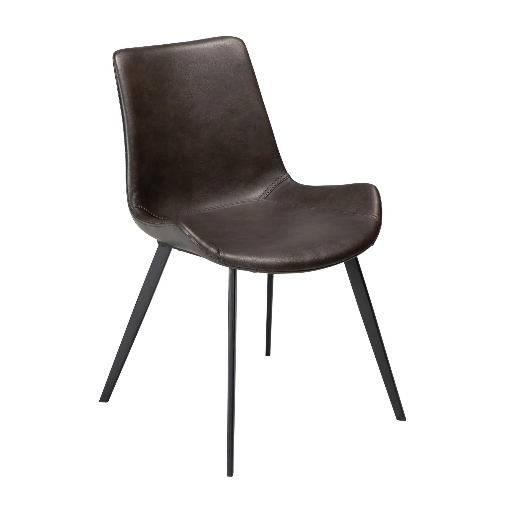 HYPE Dining Chair - Art. Leather, Black Metal Legs - Image 17