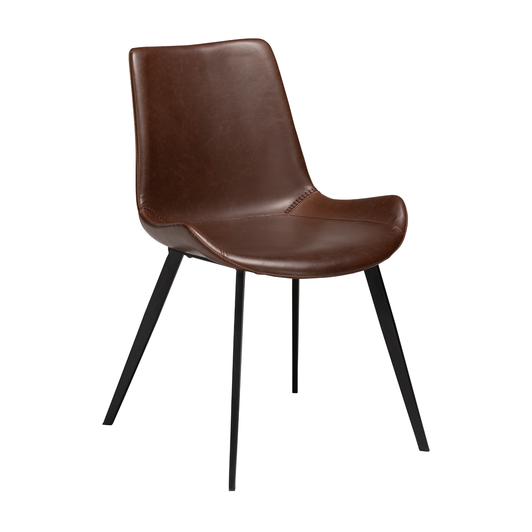 HYPE Dining Chair - Art. Leather, Black Metal Legs - Image 19