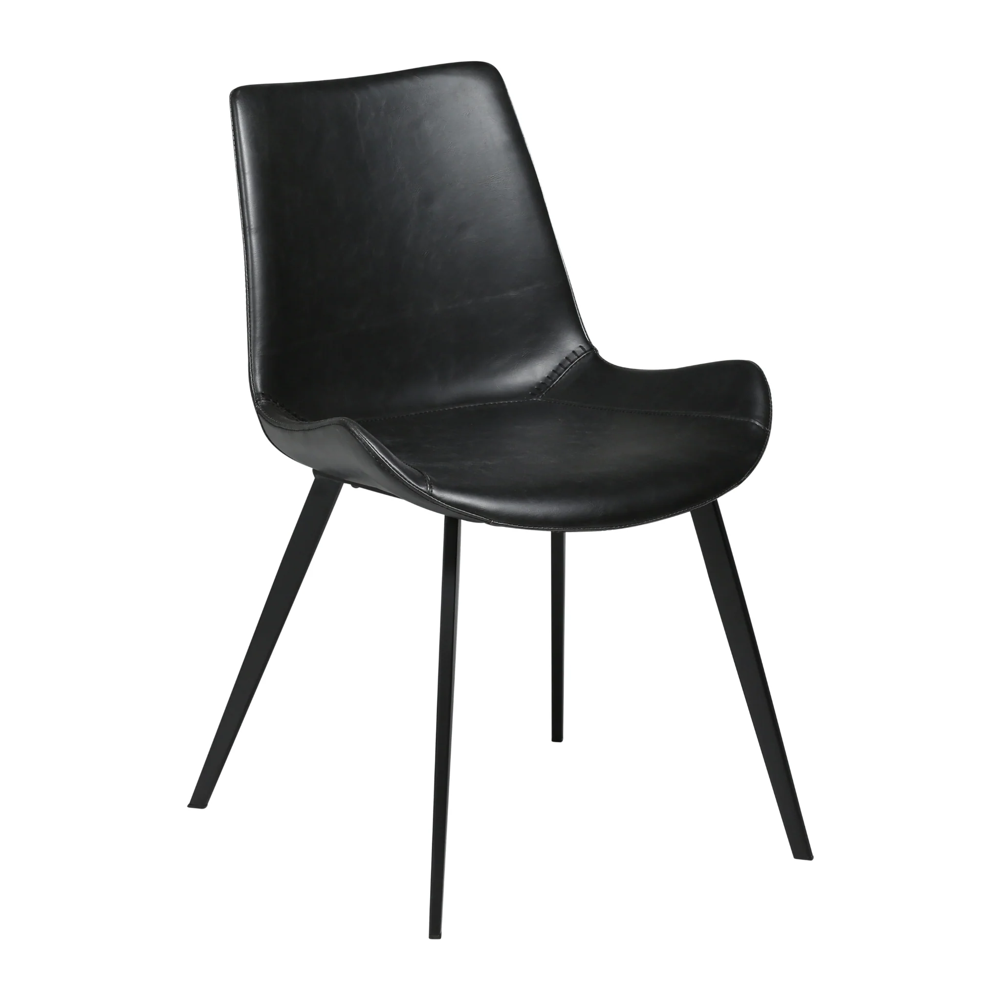HYPE Dining Chair - Art. Leather, Black Metal Legs - Image 20