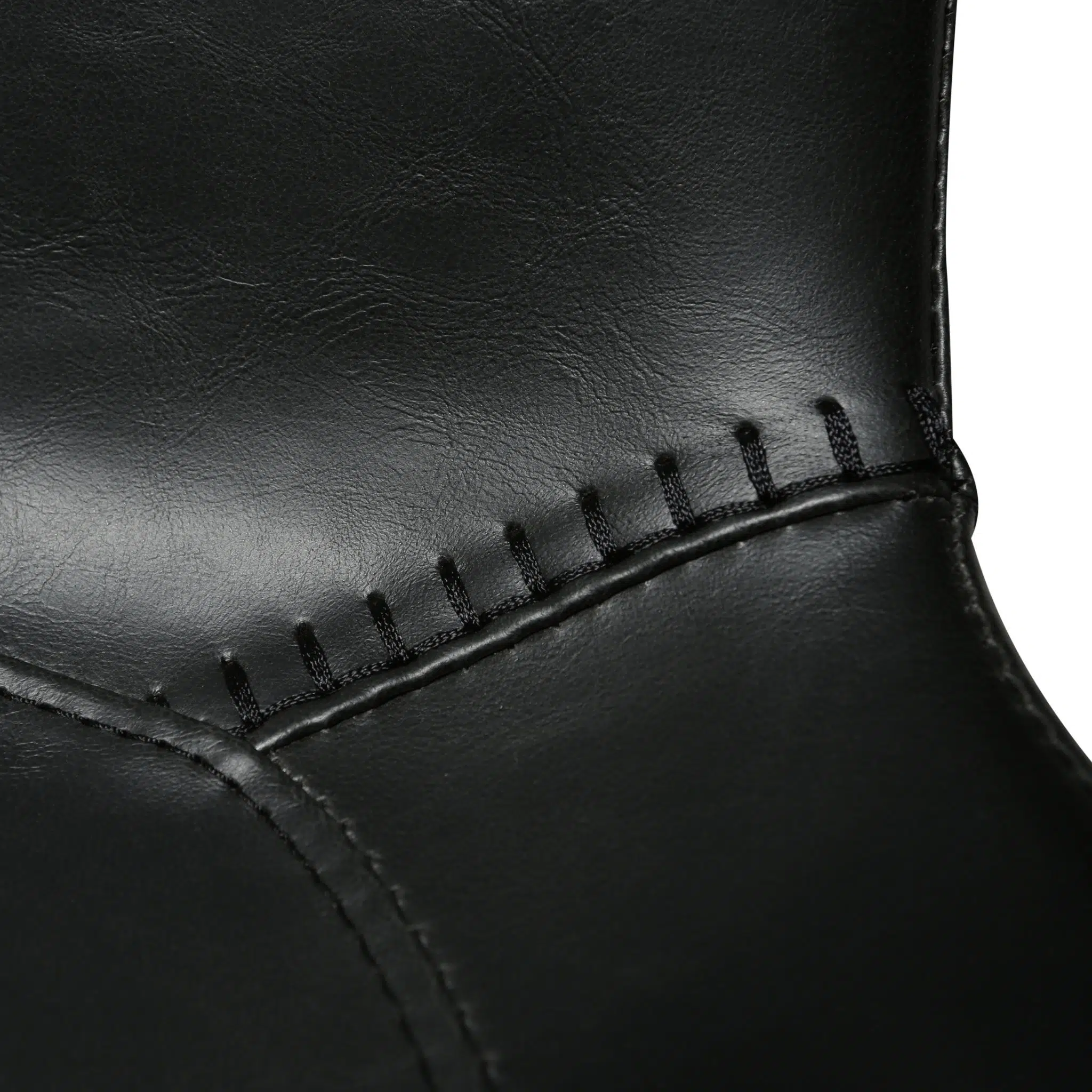 HYPE Dining Chair - Art. Leather, Black Metal Legs - Image 3