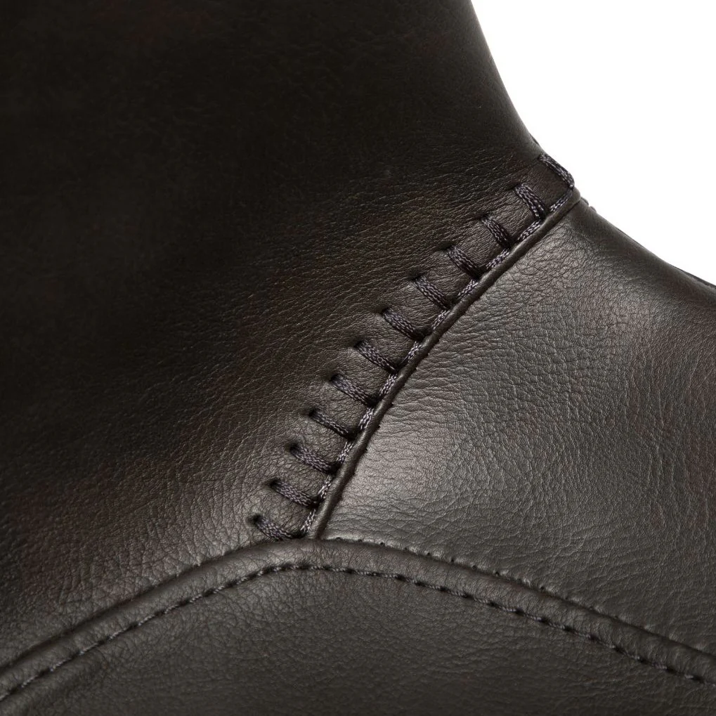 HYPE Dining Chair - Art. Leather, Black Metal Legs - Image 5