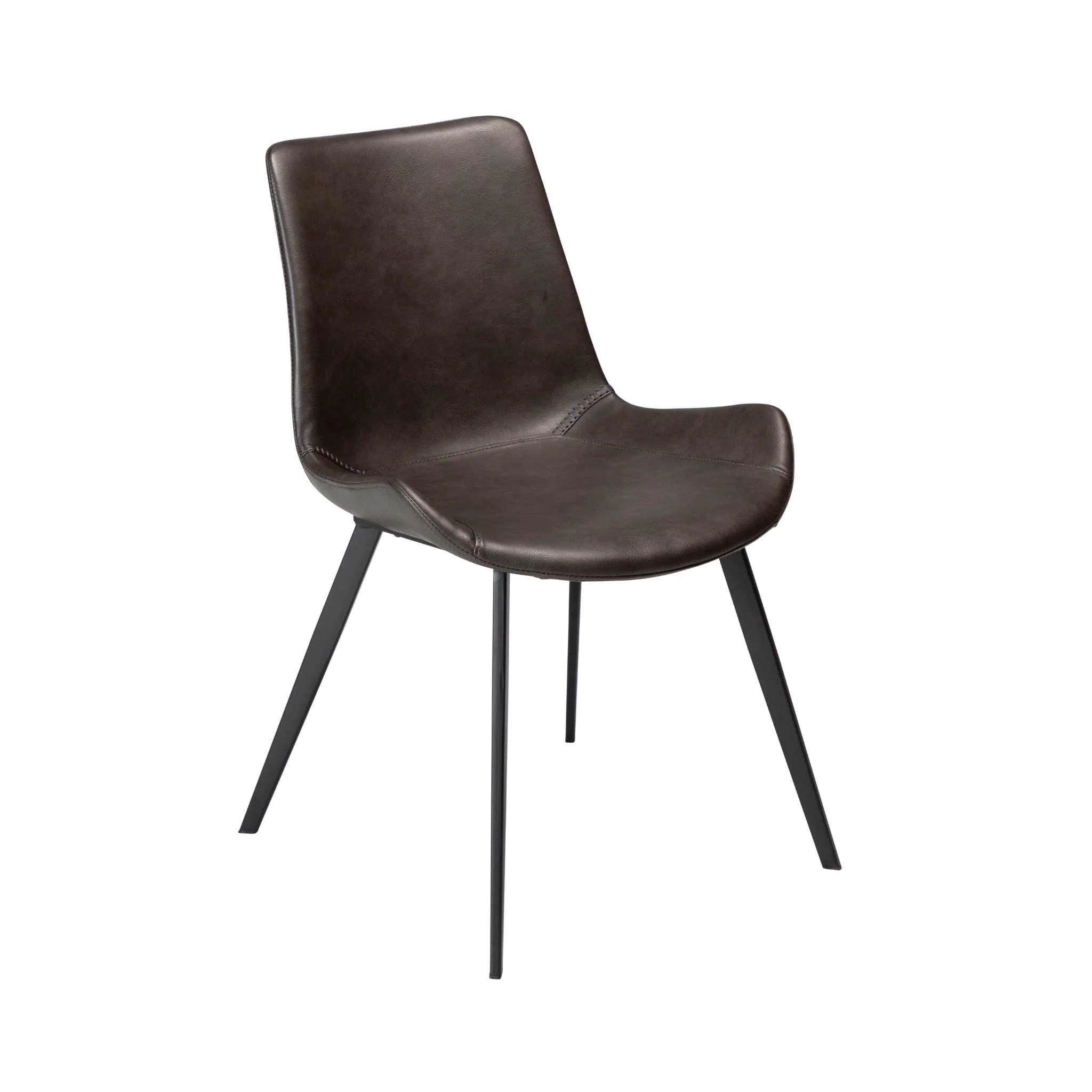 HYPE Dining Chair - Art. Leather, Black Metal Legs - Image 6