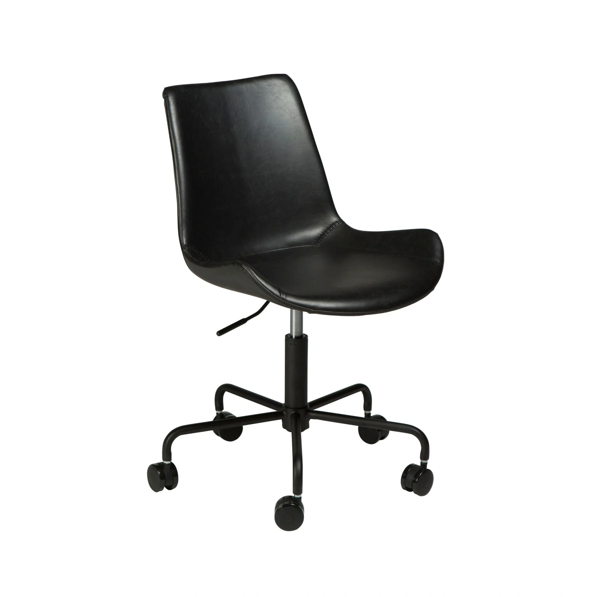 HYPE Office Chair - Art. Leather, Black Metal Legs - Image 3