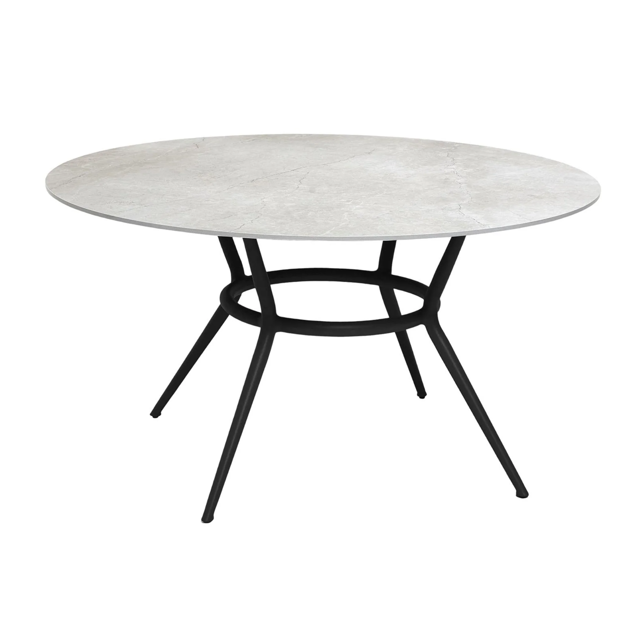 JOY Round Outdoor Table - Aluminium with Ceramic or Teak Top - Image 3