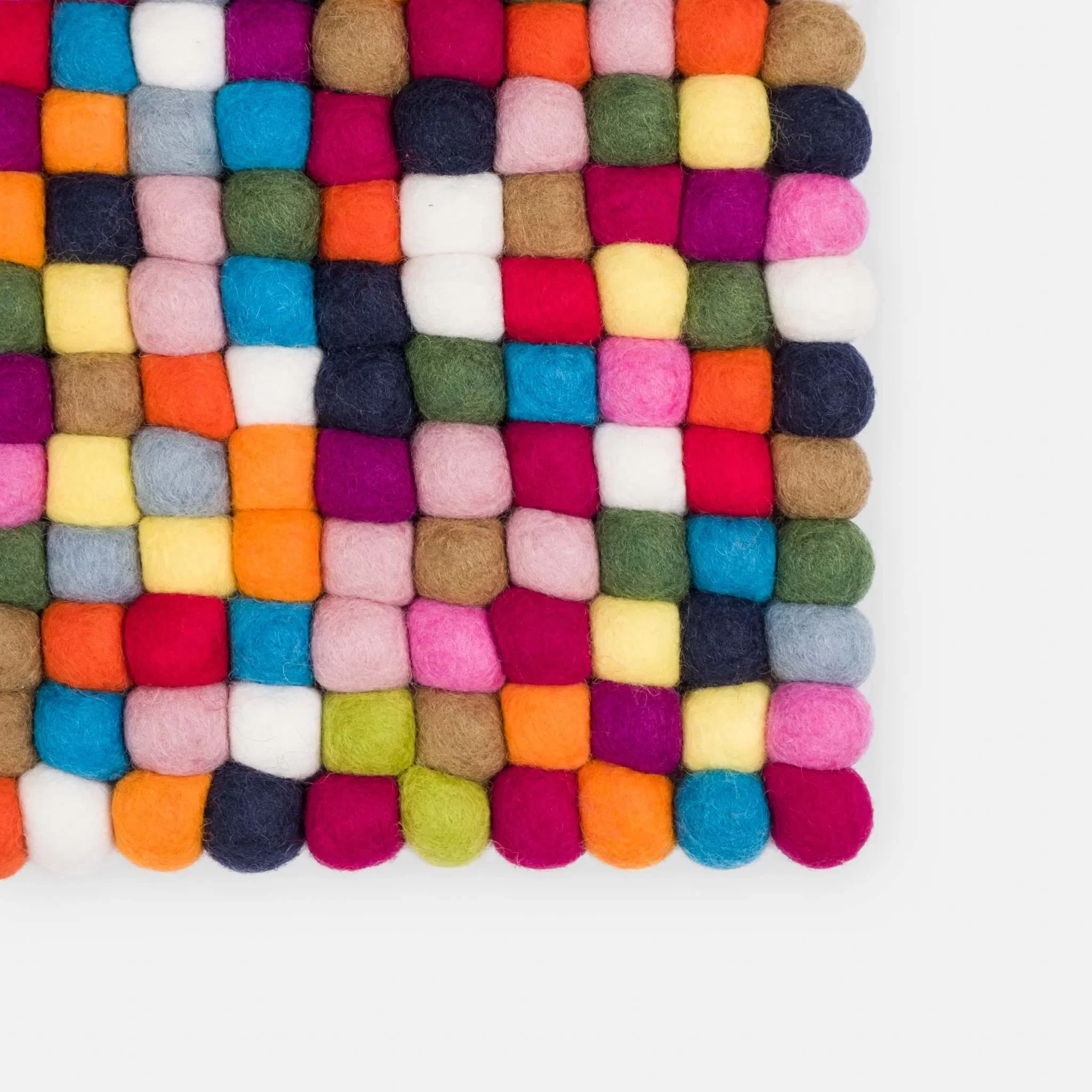 LOTTE Felt Ball Rectangular Rugs - Image 3