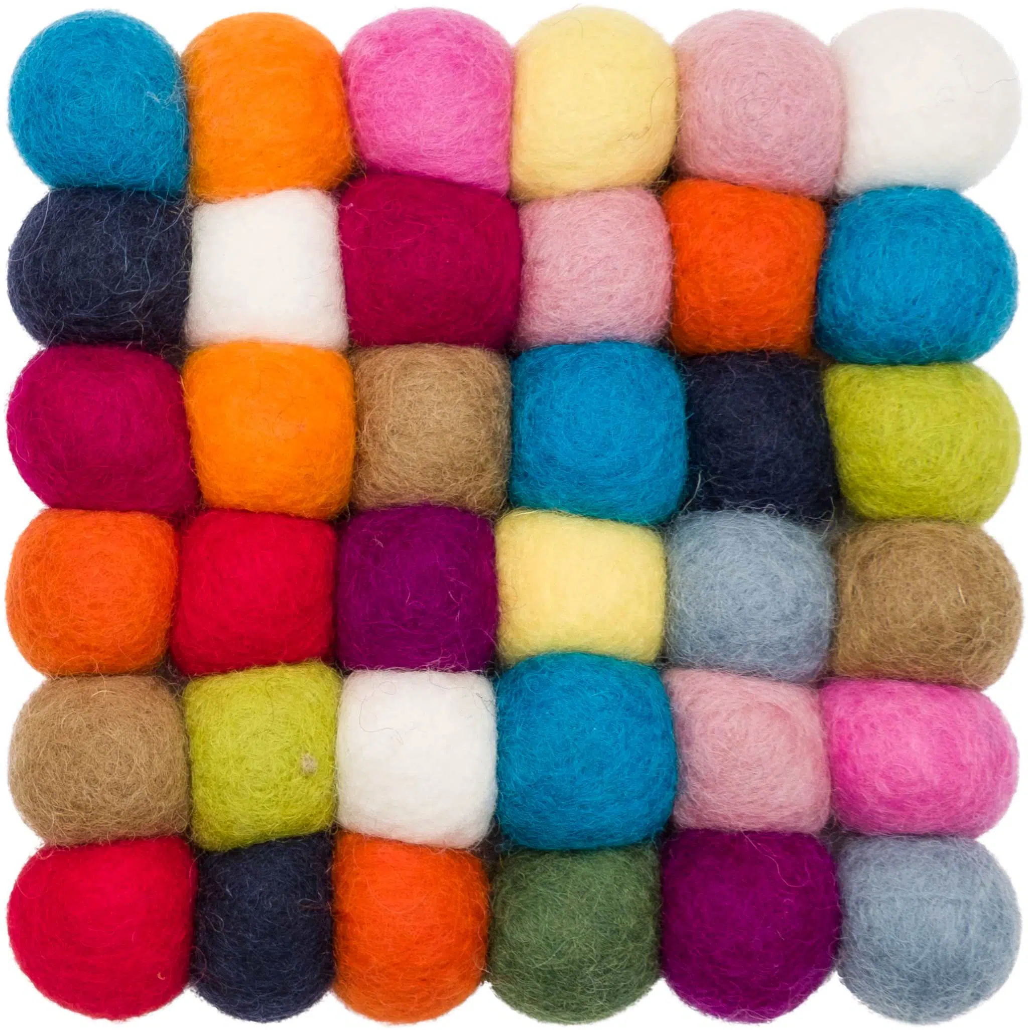 LOTTE Felt Ball Rectangular Rugs - Image 5