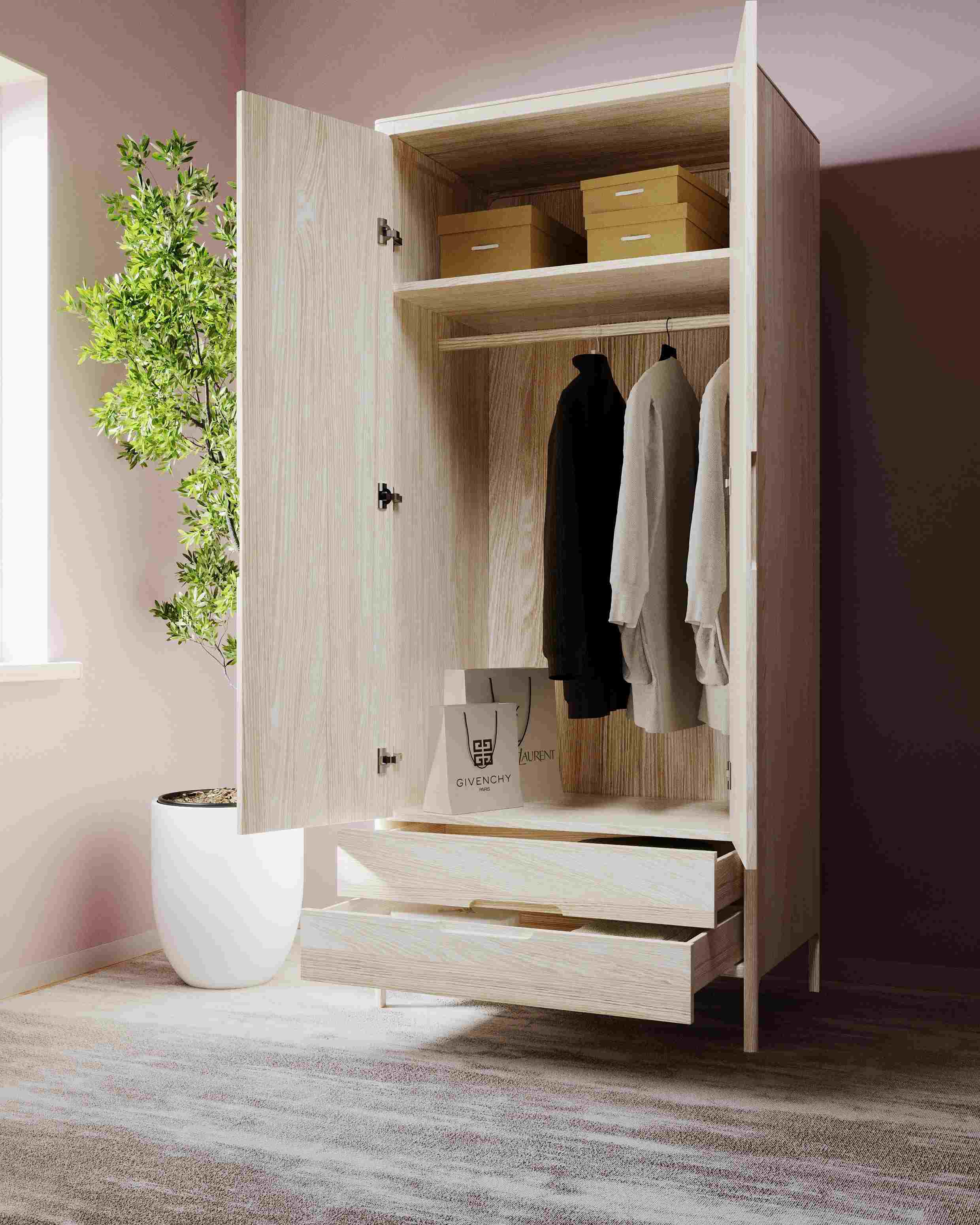 SIRLIG Wardrobe with Drawers - Image 6