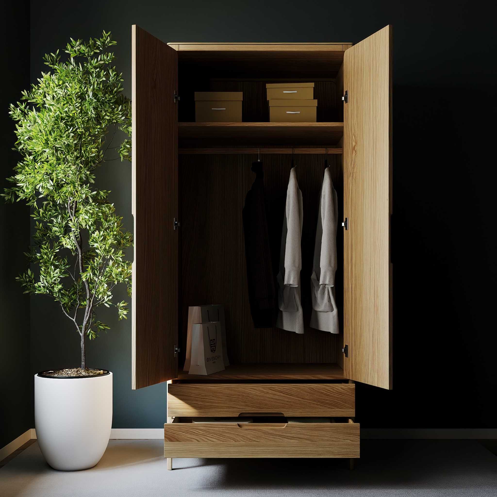 SIRLIG Wardrobe with Drawers - Image 9