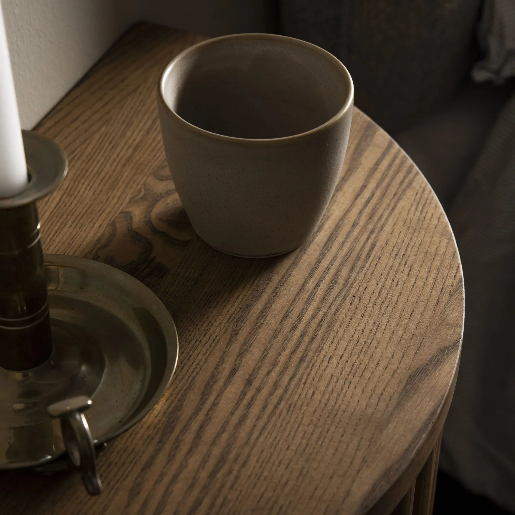 VELVET Ribbed Wooden Nightstand - Image 6